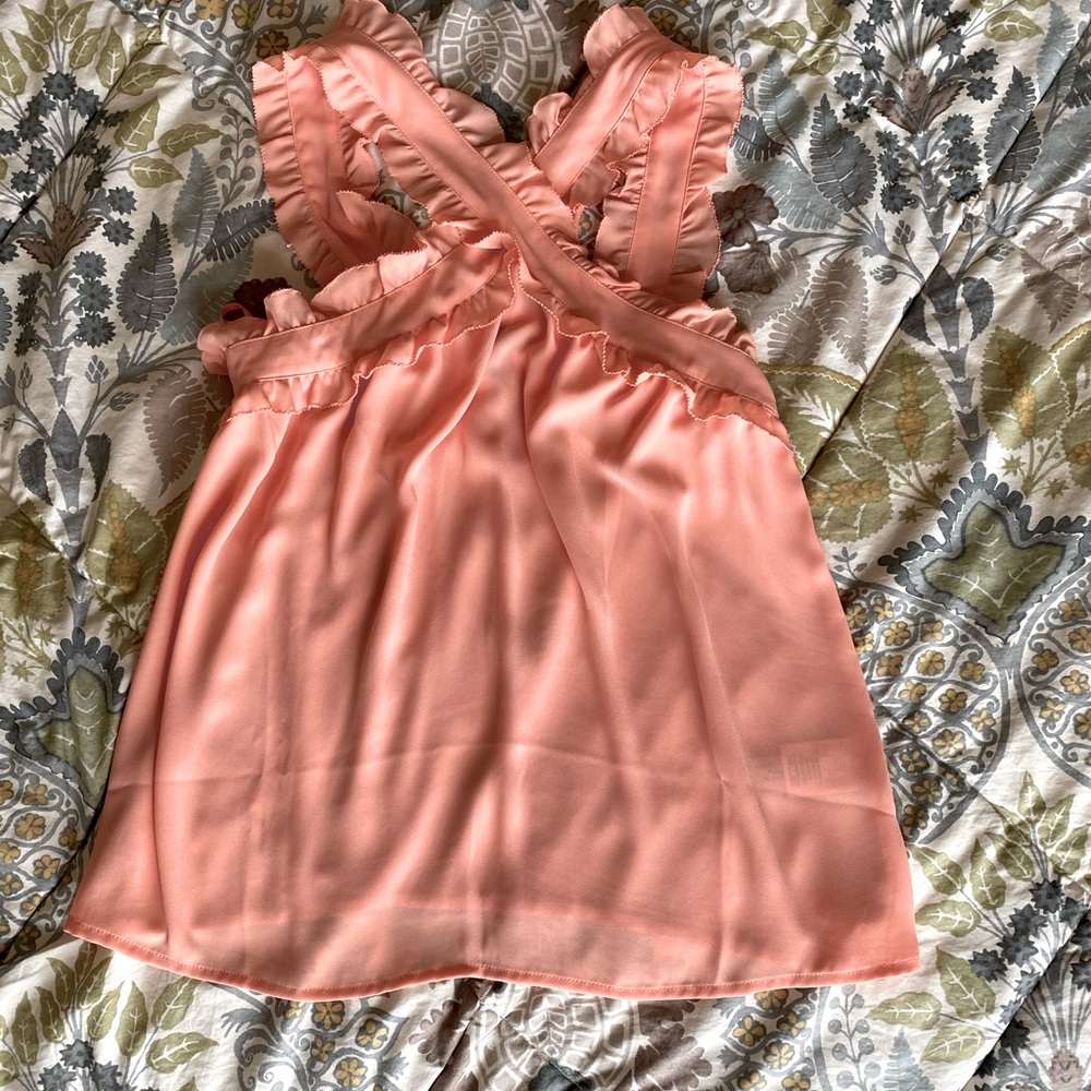 J Crew X Ruffle Tank